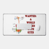 胃腸消化器系に満ちた世界を求める デスクマット (キーボード&マウス)