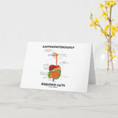 胃腸病学は要求します内臓(消化系)を カード (黄色い花)