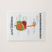 胃腸病学は要求します内臓(消化系)を ジグソーパズル (横)