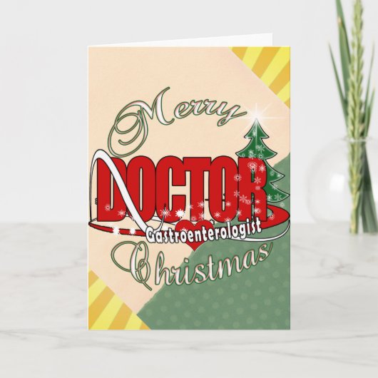 胃腸科医のクリスマス シーズンカード (正面)