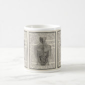 胃腸解剖学Mug医学的贈与 コーヒーマグカップ (中央)