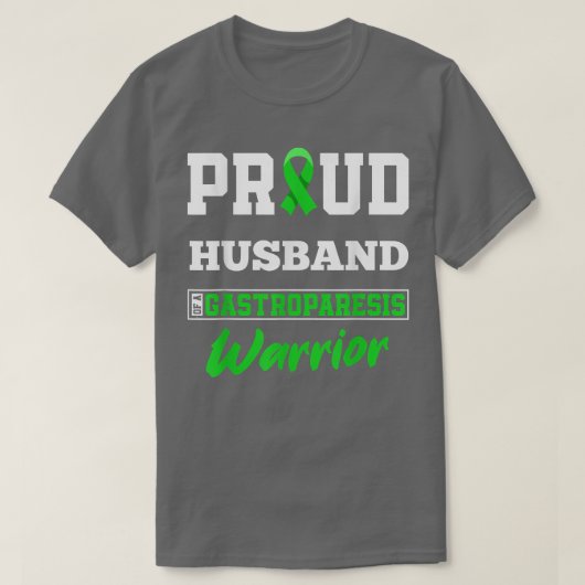 胃誇りを持った麻痺の戦士の男性 Tシャツ (デザイン正面)