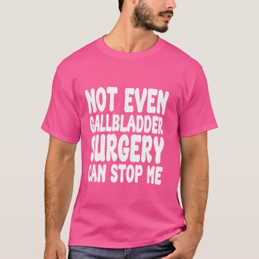 胆嚢おもしろい手術、胆嚢手術R Tシャツ (正面)