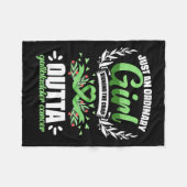 胆嚢がん女胆管がん胆嚢 フリースブランケット (正面(横))