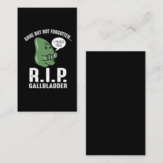 胆嚢は消えたが忘れ消えた 名刺 (正面/裏面)