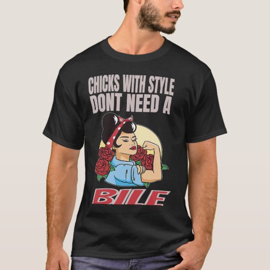 胆嚢切除術後乳房スタイルドン Tシャツ (正面)