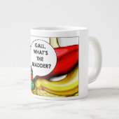 胆嚢手術のギフトが良い ジャンボコーヒーマグカップ (正面右)