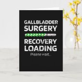 胆嚢手術回復お祝いギフト カード (黄色い花)