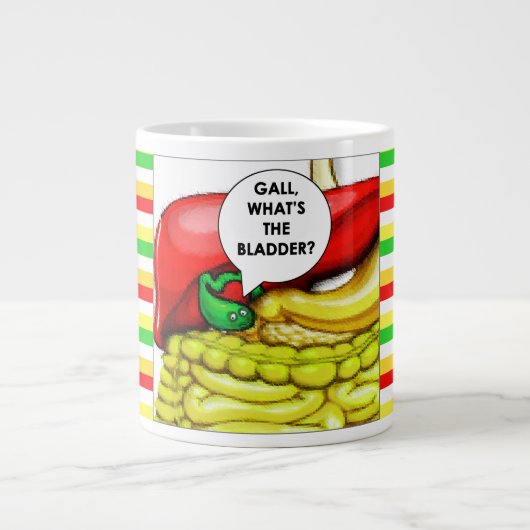 胆嚢手術 ジャンボコーヒーマグカップ (正面)