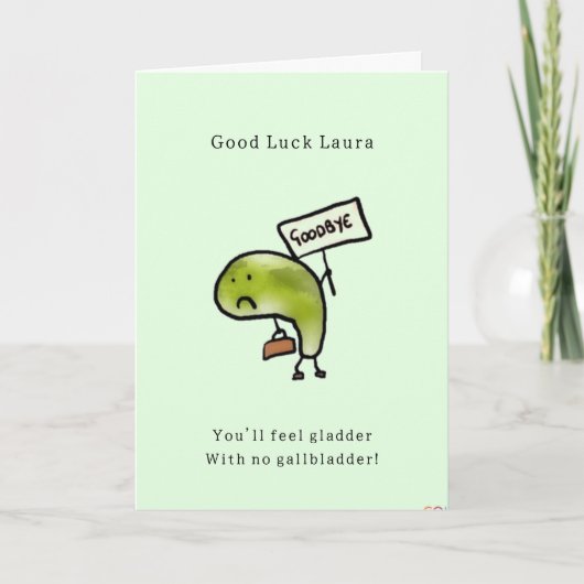 胆嚢除去幸運 カード (正面)