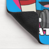 胆汁酸おもしろいボディビル蛋白シェイク マウスパッド (コーナー)