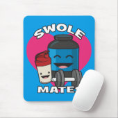 胆汁酸おもしろいボディビル蛋白シェイク マウスパッド (マウス)