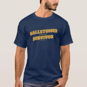 胆石生存者おもしろい膀胱手術 Tシャツ (正面)
