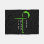 胆管がんを患う フリースブランケット (正面(横))