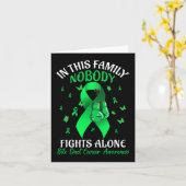 胆管がん患者だけで闘う人はいない家族 カード (黄色い花)