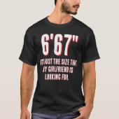 背が高い人用おもしろグッズ Tシャツ (正面)