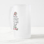 背が高い小妖精や小人 フロストグラスビールジョッキ (正面左)