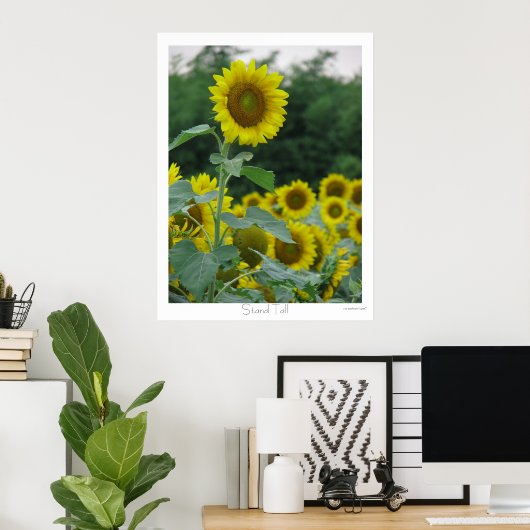 背が高い ポスター (ホームオフィス)