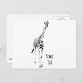 背が高い ポストカード (正面/裏面)