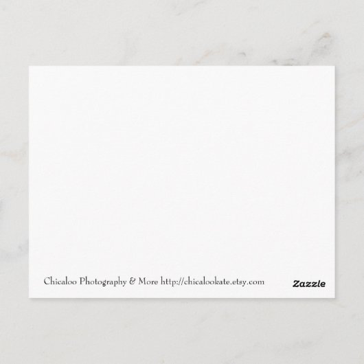 背が高い ポストカード (裏面)