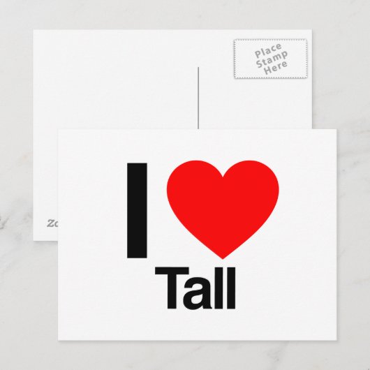 背が高い ポストカード (正面/裏面)