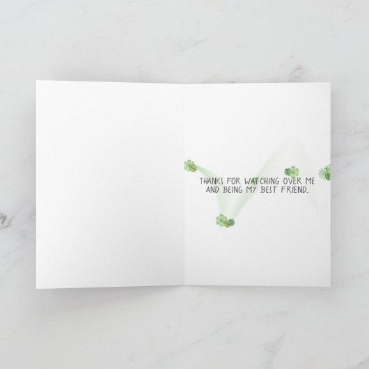 背が高く背が低い最高の友友デイジー カード (内部)