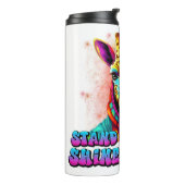 背が高く輝くキリンに耐えクールる タンブラー (回転左)