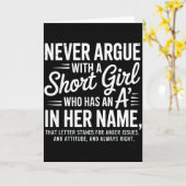 背の低い女の子で名前にAが入っている子とは絶対に喧嘩するな カード (黄色い花)