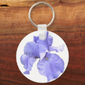 背の高いひげ紫色の虹彩 キーホルダー (正面)