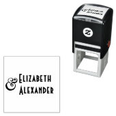 背の高いアンパサンド#32つの名#3のカップル セルフインキングスタンプ (インサイチュ)