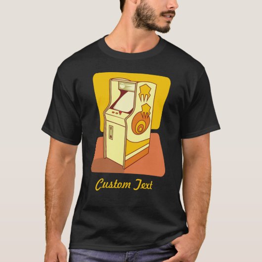 背の高いアーケードゲームコンソールTシャツ Tシャツ (正面)