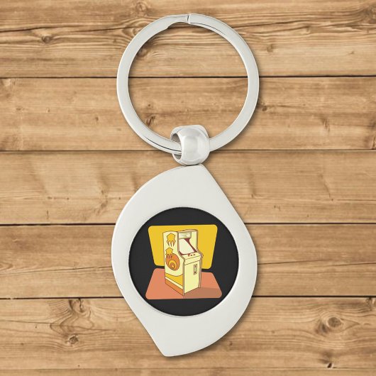背の高いアーケードゲーム機 キーホルダー