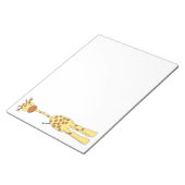 背の高いカワイキリン。漫画の動物。 ノートパッド (アングル)