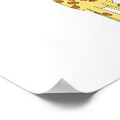 背の高いカワイキリン。漫画の動物。 ポスター (角)