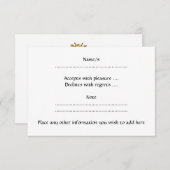 背の高いカワイキリン。漫画の動物。 出欠カード (正面/裏面)