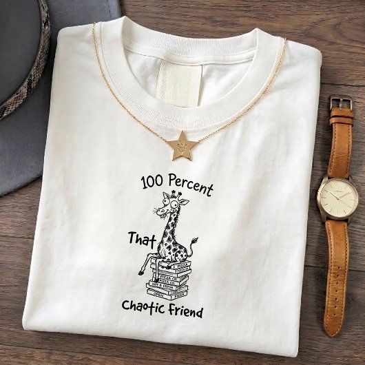 背の高いキリン面白フレンド引用Tシャツ Tシャツ