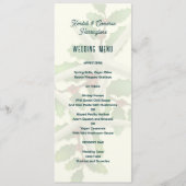 背の高いクリスマスの結婚ヒトデのメニューテンプレート 案内状 (正面)