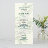 背の高いクリスマスの結婚ヒトデのメニューテンプレート 案内状 (スタンド正面)