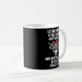 背の高いグラスを注いで牛の肉を取ろう コーヒーマグカップ (正面右)