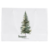 背の高いグリーンパイン ラージペーパーバッグ (裏面)