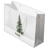 背の高いグリーンパイン ラージペーパーバッグ (正面アングル)