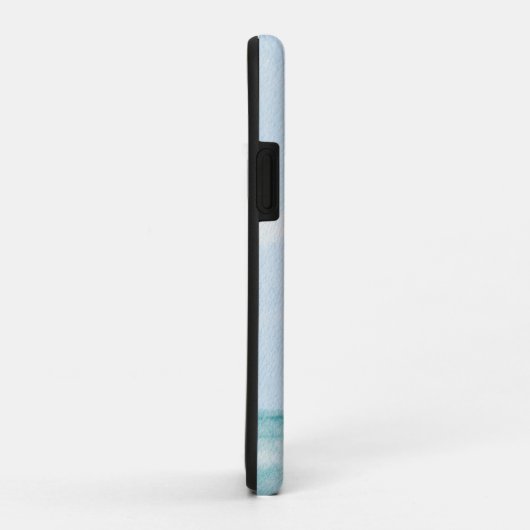 背の高いスキニー風化灰色のビーチ小屋の水色 Case-Mate iPhoneケース (裏面/右)