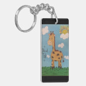 「背の高いスタンド」キーチェーン キーホルダー (正面左)