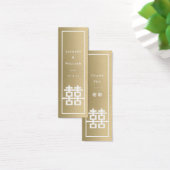 背の高いダブル中国のハピネス結婚のDIYギフトラベル (デスク)