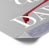 背の高いダーリング引用文フラミンゴに立つ感動的 ポスター (角)