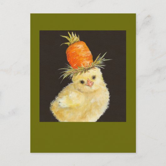 背の高いニンジンのはがきを見る ポストカード (正面)