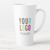 背の高いパーソナライズされたラテマグカスタムロゴ カフェラテマグ (右)