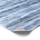 背の高いフラミンゴの水色をスタンド ポスター (角)