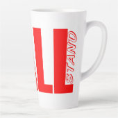 背の高いマグカップに立つ カフェラテマグ (右)