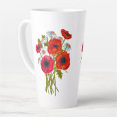 背の高いラテ カフェラテマグ (左アングル)